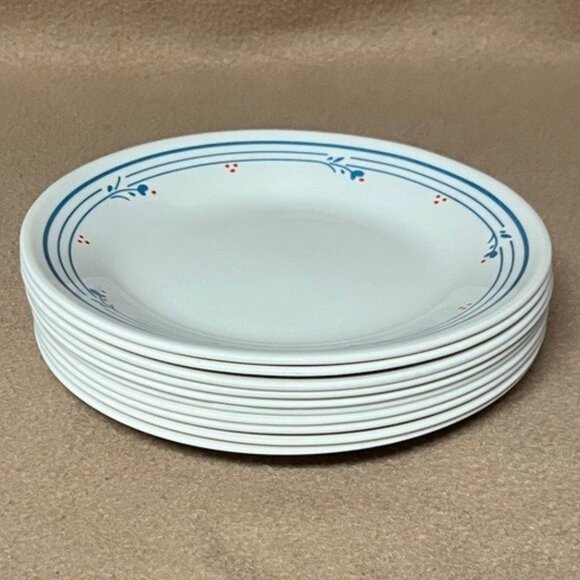 Corelle Country Violets 6 3/4" Bread & Butter Plates Set of 10 - Picture 5 of 8